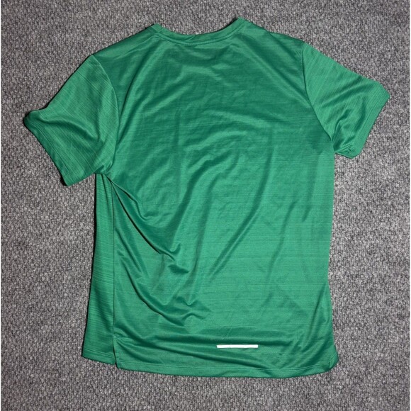 Nike Dri-Fit Miler Running Training Shirt Green Men’s Size Large CU0326-319 - Picture 2 of 6